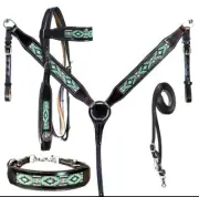 WESTERN HEADSTALL BREAST COLLAR COMBO SET MADE WITH PREMIUM QUALITY