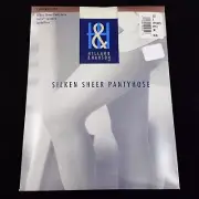 Hillard Hanson Silken Sheer Pantyhose Control Top Hosiery Off-White Size A NEW