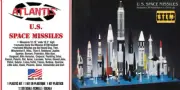 Atlantis Models 1:128 36 US Space Rocket Missiles Plastic Kit Set