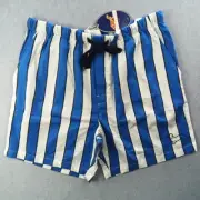 Peter Alexander Mens Striped Boxer Shorts Size L Blue & White Pyjama Shorts New