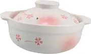 Clay Soup Pot Lid Made from Coarse Clay Even Heat Distribution Traditional Japanese Cooking Pot
