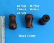 Cord Wood Tassel / Drops Pull End for Blinds or Shades Cherry Color 10-30Pack