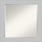 Amanti Art Framed Shiplap White Wall Mirror
