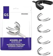 KOHEEL Mouth Guard for Teeth Grinding with Forming Tray, Moldable and Easy to Use Dental Guard, Stops Bruxism Night Guard, 5 Count (Large Black)