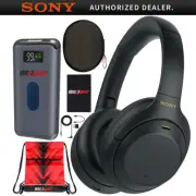 Sony WH-1000XM4 Wireless Noise Cancelling Headphones with Mic Black Bundle