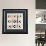 Wall Mounted Giant Tic Tac Toe Board - Functional Wall Decor For the Games Room