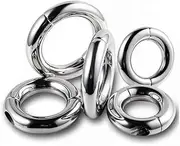 Stainless steel testicle stretcher ball stretcher testicle weight penis testicle sack ball stretcher ring scrotum stretcher testicle ring with wrench and screw testicle stretcher divisible fo