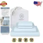 Breathable King Sheet Set - 600 Thread Count Cotton with All-Around Elastic Fit
