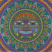 Taita Initi Sun by Chris Dyer BLOTTER ART perforated tabs psychedelic art