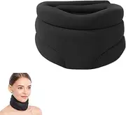 XUTONG Cervicorrect Neck Brace for Women Men,Soft Cervical Collar for Sleeping,Anti Snoring Neck Brace,Neck Pain Relief And Support(Black)