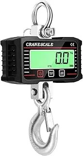 [JAJAJ] Industrial Digital Crane Scale Heavy Duty Digital Crane Scale, 1000kg/1500kg Capacity Hanging Scale With 65ft Remote Control LCD Display Industrial-Strength for Farm,Livestock,Factory,Construction(150