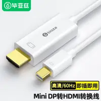 在飛比找京東台灣優惠-畢亞茲 Mini DP轉HDMI線 1.8米轉換器 迷你DP