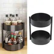 Rotating Spice Rack Countertop Double Layer Multi Functional 360 Degree