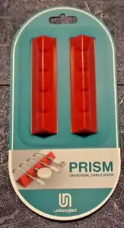 UNTANGLED Prism Universal mounting/stickable Cable Dock/Organizer NEW/ SEALED