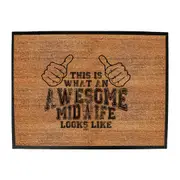 Fishing This Is What Awesome Midwife - Funny Novelty Doormat Man Cave Floor mat
