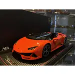 吉華科技＠MR LAMBO037B LAMBORGHINI HURACáN EVO SPYDER 橘色 1/18