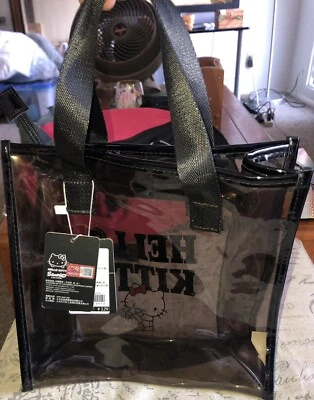 Sanrio Hello Kitty Clear Lunch Tote Bag New