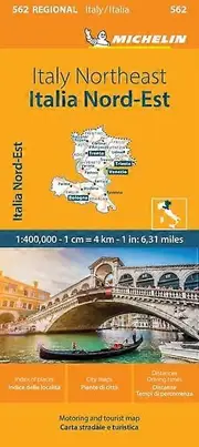 Italy Northeast Michelin Regional Map 562 by Michelin Paperback Book