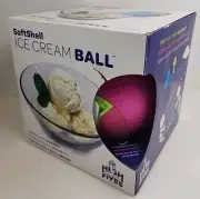 High Fives Soft Shell Ice Cream Maker Ball Pint .5L Easy Handle Pink NEW UCO