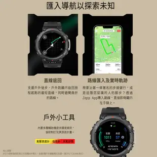 【Amazfit 華米】T-Rex 2軍規認證GPS極地運動健康智慧手錶