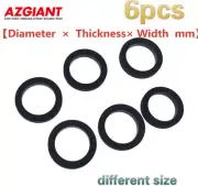 6pcs for Cassette Deck Recorder Tape Idle Wheel Belt Loop Idler Rubber Ring
