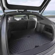 Tesla Model X 5 Seat Cargo Trunk Liner Mats and 2rd Row Seat Back Protector