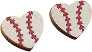[Hilufiet] Heart Ball Sports Stud Earrings Ball Game Heart Shaped Basketball Volleyball Baseball American Football Stud Earrings for Women