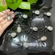 Wholesale Natural Quartz Spider Pure hand made skull Quartz Crystal skull 10PCS