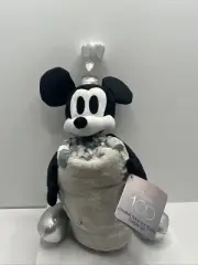 Disney 100 Steamboat Mickey Mouse Hugger Plush & Silk Touch Throw Blanket