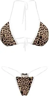 [Pzuqiu] Thong Bikini Set Sexy Lingerie with Clear Straps Sexy Bikinis Swimsuit for Women G-String Bra Set