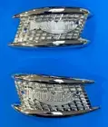 JRC Engineering TRIUMPH Chrome Tank badges 1956 to 65 picket fence 82-4127/8