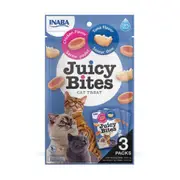 INABA 34 Gram Tuna & Chicken Flavour Juicy Bites Treat for Cats