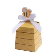Cartoon Bee Candy Boxes Cute Paper for Case Set of 50 Home Holiday Children Gift