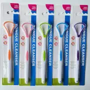 10 Tongue Scraper Cleaner Adults Kids Oral Hygiene Scrapers Bad Breath Cure Tool