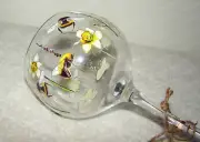 4x Ginology Glassware BUMBLE BEE Copa Glass 24 oz (A30182) Water-Wine-Cocktail
