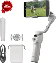 Osmo Mobile 6 Gimbal, 3-Axis Stabilizer, Extension Rod, Vlogging for YouTube/Tik