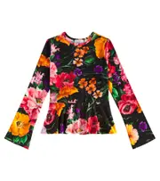 [Dolce & Gabbana Kids] Dolce & Gabbana Kids Floral jersey top Y 12 multicoloured