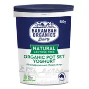 Organic Barambah Organics Natural Yoghurt Lactose Free 500g - Fresh, healthy organic delivery | Doorstep Organics