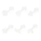 6/12X Transparent Acrylic Retainer Geometric shape Straight Bar Ear Stud Barbell
