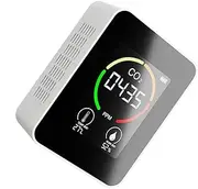 NUOBESTY 1Set Air Quality Monitor Sensor Humidity Carbon Dioxide Detector for Home Greenhouse and Warehouse Use Easy to Carry Temperature Humidity Detection Tool