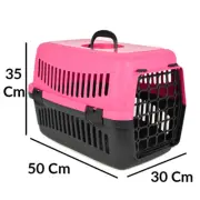 Small Pet Travel Carrier 19” Hard Plastic Crate Cats Puppies, Rabbits USA Seller