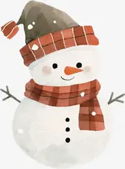 [Namly Design] Snowman Sticker for Christmas