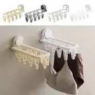 Wall Mounted Folding Clothes Hangers Multifunctional Drying Sock Rack