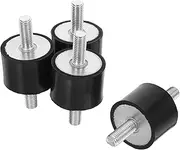 4pcs Rubber Bracket Shock Absorber Mount Automobile Shock Absorber Anti-vibration Isolator Mounts Anti Vibration Buffer Rubber Black