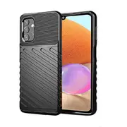 For Samsung Galaxy A32 4G Case Rugged Shockproof Heavy Duty Anti Slip Protective Armor Case Cover (Black)