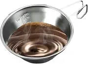 Camping Mug, Camping Mug Bowl, Stainless Steel Mug for Outdoor Use, Cookware Mug, Portable Bowl Camping Mug, Designed with a Practical Handle and Medium Size to Fit the P