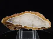 [OOAK] BRAZILIAN AGATE CRYSTAL GEODE END CUT