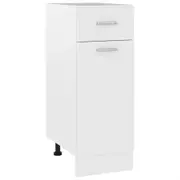 Drawer Bottom Cabinet White 30x46x81.5 cm Chipboard