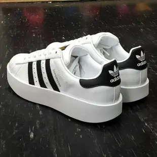 adidas SUPERSTAR BOLD W 金標 厚底 增高 白色 黑色 白黑 皮革 基本款 85折 BA7666