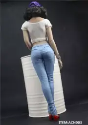 ACNTOYS ACN003C 1/6 Light Blue Jeans Wrap Pants F 12" Woman Figure Body Toys